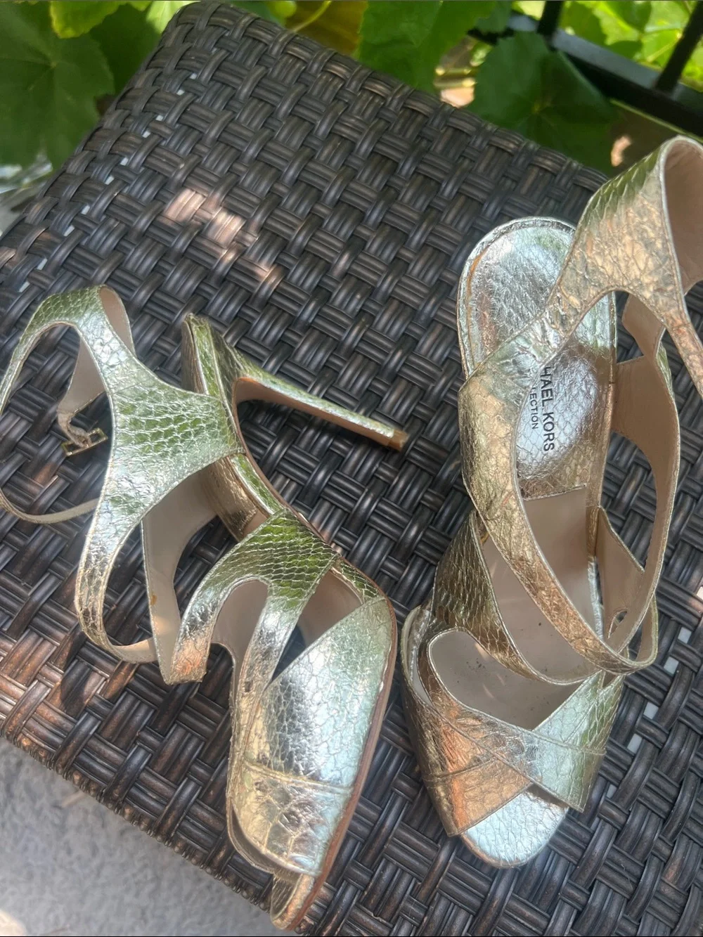 Michael Kors shimmery gold